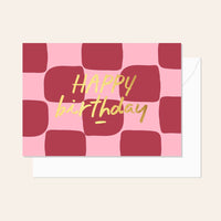 Check Cherry Birthday Card
