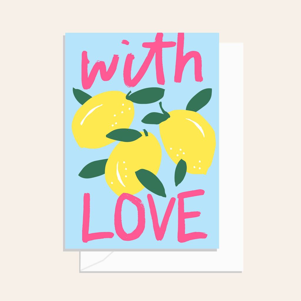 With Love Lemons Card