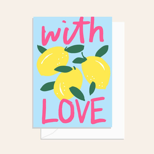 With Love Lemons Card