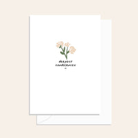 Deepest Condolences Flower Card