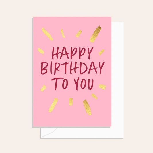 Sparkler Birthday Cherry Card