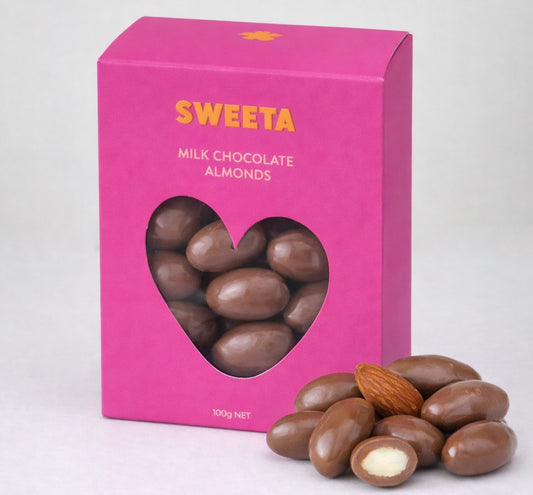 Sweeta Milk Chocolate Almonds 100g