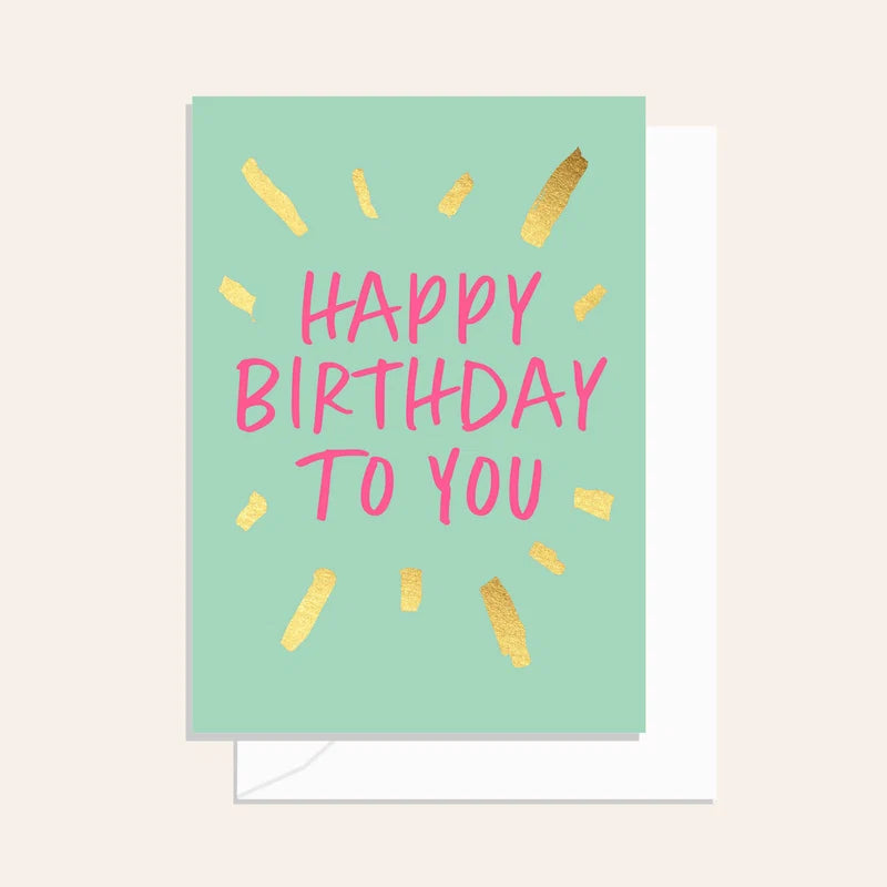 Sparkler Birthday Mint Card
