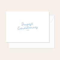 Deepest Condolences Script Card