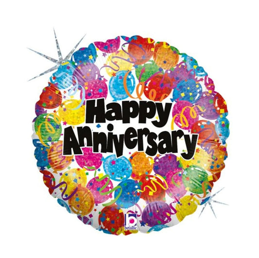 Foil Balloon Holographic Anniversary