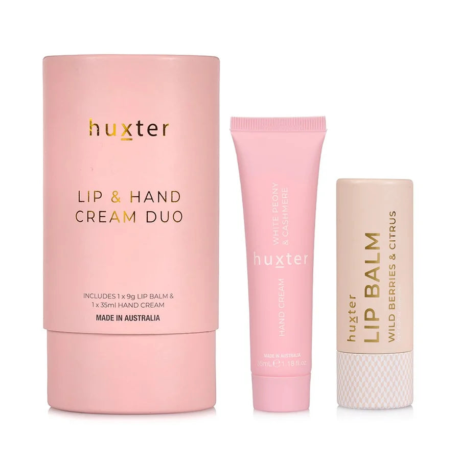 Huxter Lip & Hand Cream Duo - White Peony & Cashmere