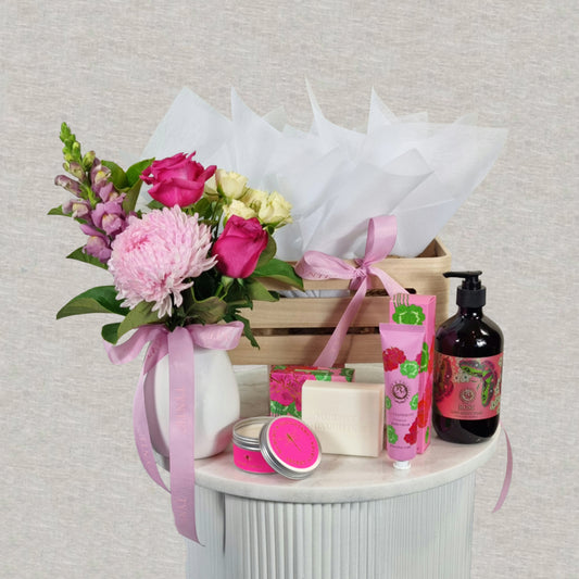 Pamper Hamper with Flowers