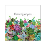 Thinking Of You Succulent Card