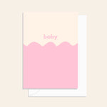 Wavy Baby Pink Card