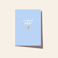 Welcome Baby Blue Card