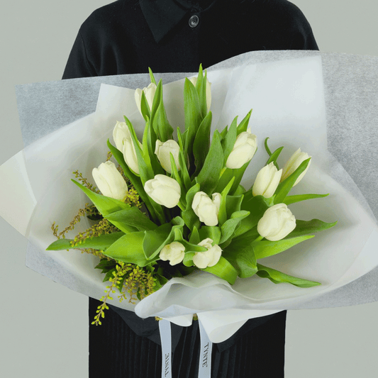 Local White Tulip Bouquet