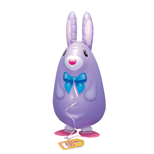 Walking Balloon Purple Rabbit